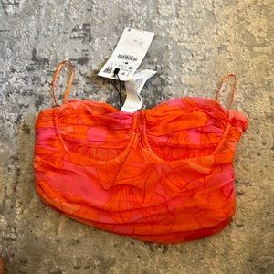 Zara strapless corset top